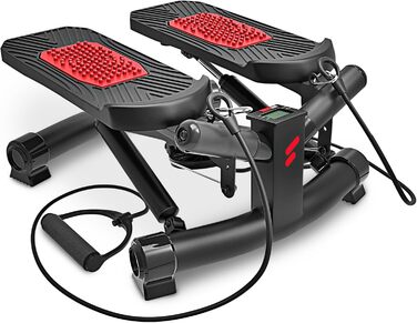 Степпер Sportstech 2в1 Twister з еспандерами, німецька якість, для дому, з дисплеєм, регульований опір, для початківців та досвідчених