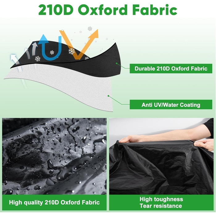 Захисний чохол для мотоцикла CICMOD, 210D, водонепроникний, для мопедів та ролерів (245x105x125cm) XXL