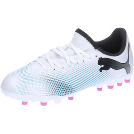 Дитячі футбольні кросівки PUMA Unisex, 28 EU, білий/чорний/рожевий