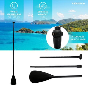 Надувна SUP-дошка TEKONA 300 см з веслом, рюкзаком, насосом, 3 плавниками, комплект для каяка, різні моделі та кольори
