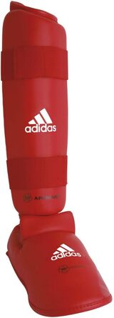 Захист гомілки та стопи adidas для карате, червоний, розмір XS, 2 шт.