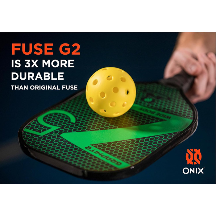 ONIX Pickleball м'ячі Fuse G2 Outdoor жовті, 6 штук