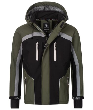 Чоловіча куртка-софтшелл Rock Creek Outdoor H-311, темно-зелена, розмір 4XL