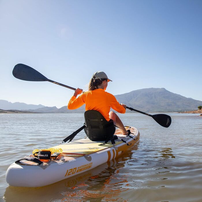 Весло для SUP та каяка THURSO SURF Carbon Hybrid, 3-частинне, карбоновий стрижень, конвертоване, регульоване 180-220 см, легке, плаваюче