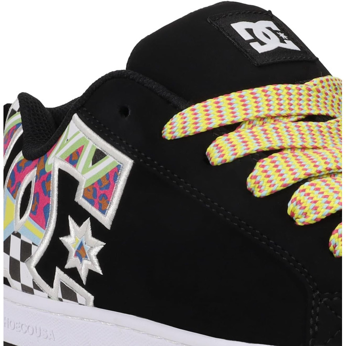 DC Shoes Court Graffik Low - жіночі кеди для скейтбордингу, біло-чорні (41 EU)