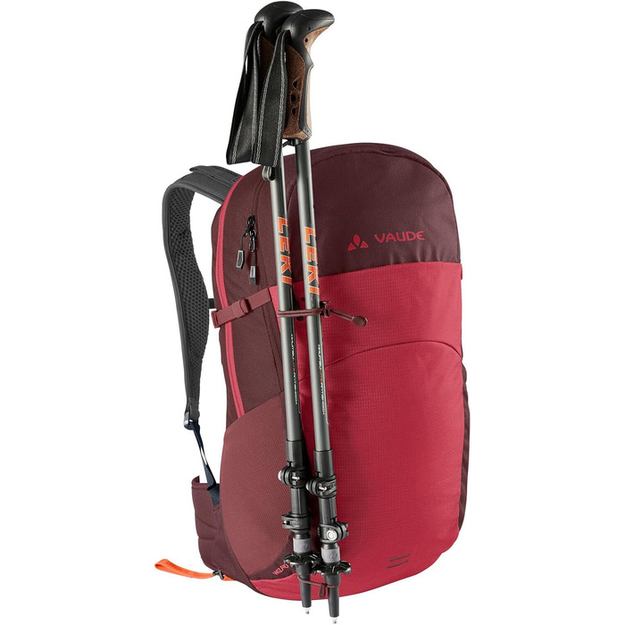 Туристичний рюкзак VAUDE Wizard 24+4 літри, водовідштовхувальний, для жінок і чоловіків, комфортна спинка, багато відділень, колір червоний (Redeva)