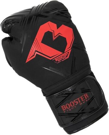 Боксерські рукавички Booster Fightgear BFG Alpha чорні/червоні для боксу, кікбоксингу, спарингу, муай-тай