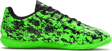 Дитячі футбольні бутси PUMA ONE 19.4 IT Jr Green Gecko Black Gray (32 EU)