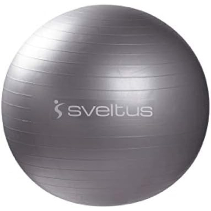 Фітбол Sveltus 65 см сірий – гімнастичний м'яч для фітнесу, йоги, пілатесу