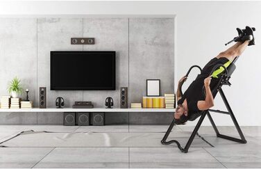 Інверсійний стіл Klarfit Ease Delux для спини, тренажер гравітації, до 136 кг, чорний або бежевий