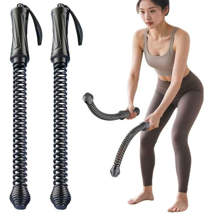 Бит-канат для фітнесу 2 шт., 43 x 3,5 см, сталь + PP, для силових тренувань