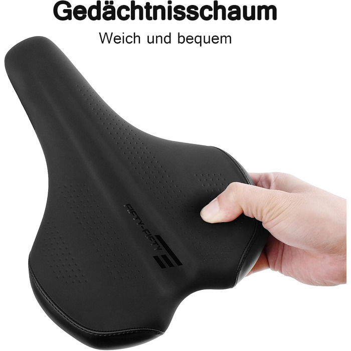 FIFTY-FIFTY Сідло для велосипеда з Memory Foam, комфортне та водонепроникне, для чоловіків та жінок, сумісне з шосейною (CITY) велосипедом