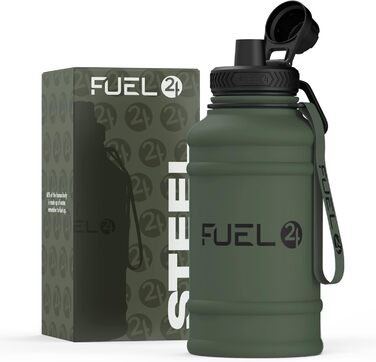 Металева пляшка для води Extra Stark 1.3L/2.2L, нержавіюча сталь, герметична, BPA-free, для спорту та фітнесу