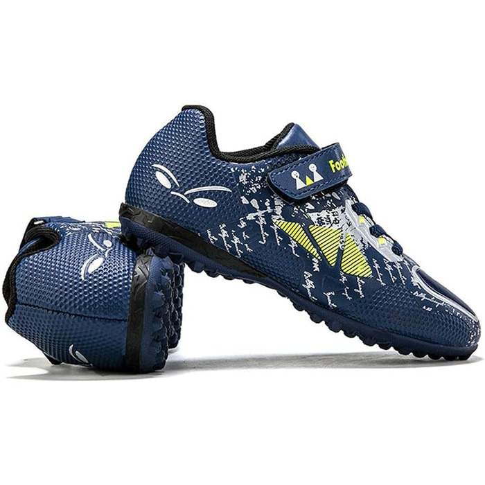 Дитячі футбольні бутси унісекс, легкі, з антиковзаючою підошвою, для тренувань на штучному газоні, розмір 30-39 (EU), блакитні