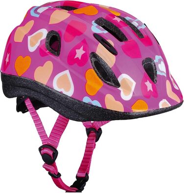 Дитячий велосипедний шолом BBB Cycling Boogy Heart для хлопчиків і дівчаток, захист для катання на велосипеді, скейтборді, самокаті, розмір M (52-56 см), унісекс