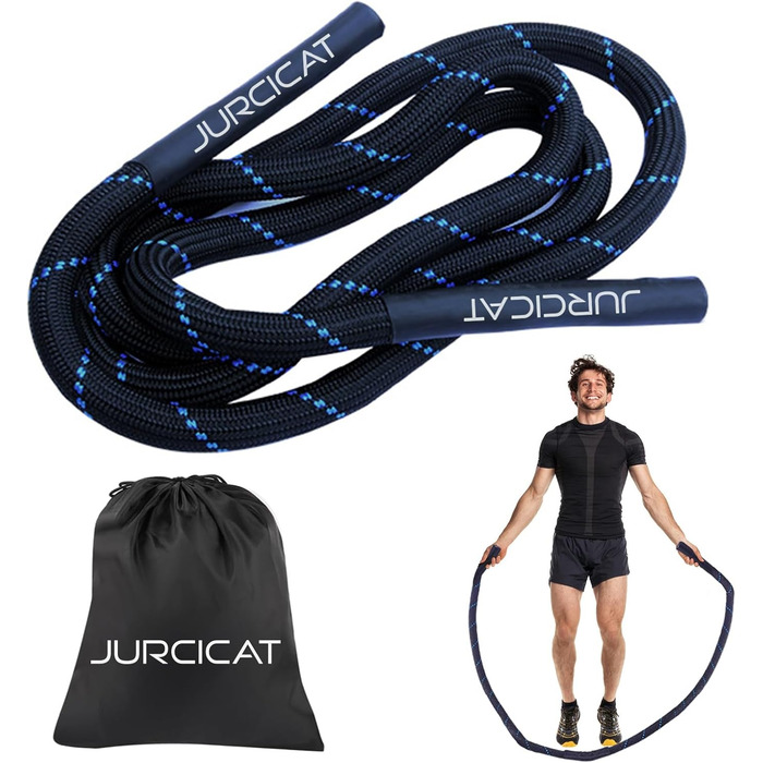 Стрибкове канат JurciCat 1.3 кг - вантажний, для силових тренувань чоловіків та жінок