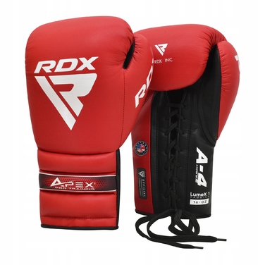 Боксерські рукавички RDX Apex Lace Up для тренувань та спарингу, 12 унцій