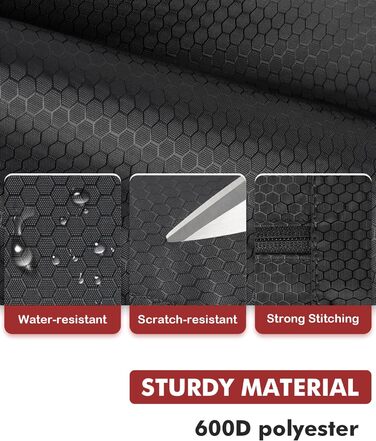 Чохол для більярдної ку́ли, 4x5, для 4 баттів та 5 штиків, м'яко стьобаний, з регульованим плечовим ременем (Червоний/Чорний)