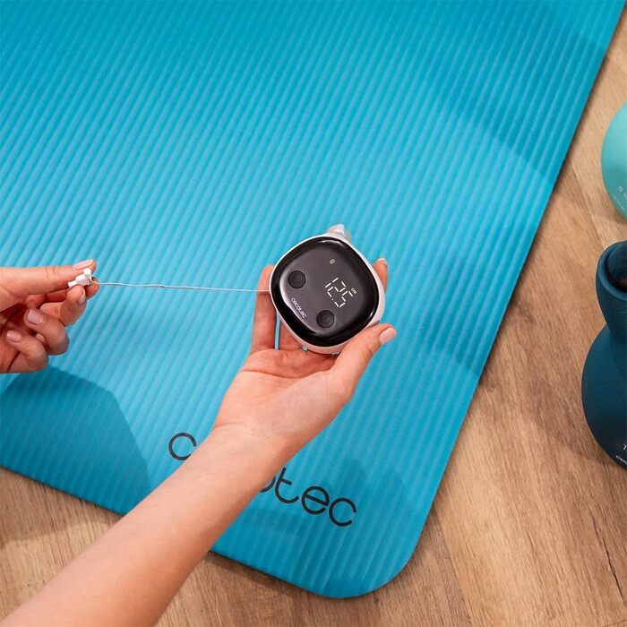 Інтелектуальна вага Cecotec HealthySmart Pro з додатком, Surface Precision, BIA-технологія, LCD-дисплей, 8 сенсорів, 180 кг, білий колір