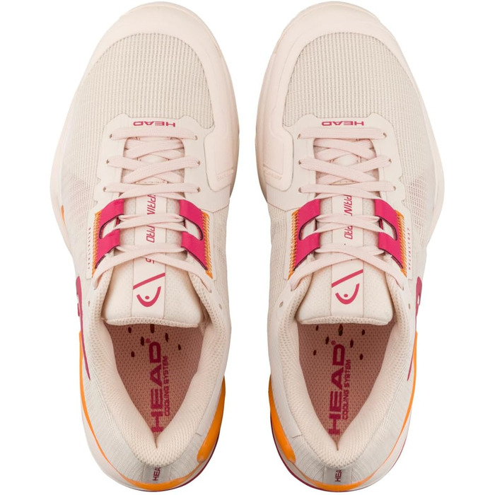 Жіноче тенісне взуття HEAD Sprint Pro 3.5 (40.5 EU, Рожево-оранжевий)
