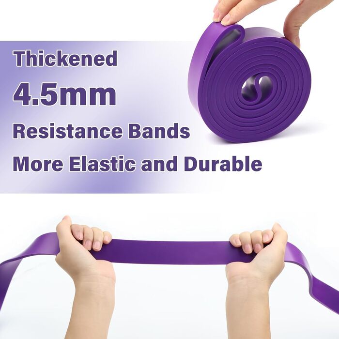 Набір еластичних стрічок WEXFFU 12 шт. для силових тренувань, йоги, пілатесу та фізіотерапії (з дверним анкером, ручками, чохлом)