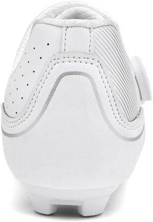 Велотуфлі чоловічі та жіночі SPD/SPD-SL/Look Delta для шосе та MTB. Дихаючі велотуфлі, кросівки, білі, 46 EU