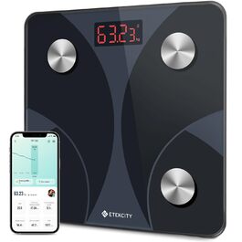 Електрична вага Etekcity для вимірювання складу тіла (180 кг, 13 показників, Bluetooth, APP)