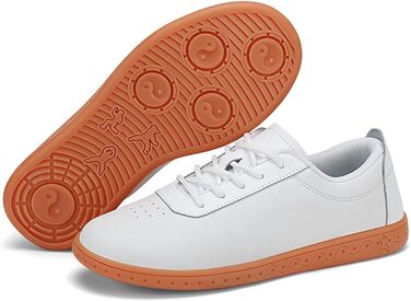 Бойові черевики для тай-чі з шкіри, зносостійкі, неслизькі, дихаючі, з підкладкою для літніх людей, молоді, ранкової гімнастики, розмір 38 EU, білі