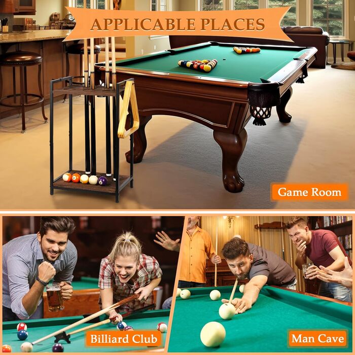 Стійка для київ (10 київ) - органайзер для більярдних київ, чорний, з підсвічуванням