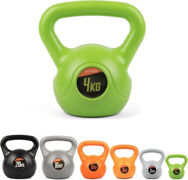 Гиря Phoenix Fitness вінілова для силових і кардіо тренувань, домашній і професійний фітнес, тренувальний інвентар