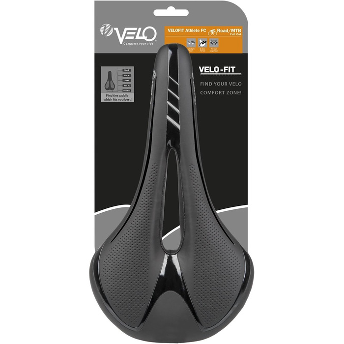 Сідло для велосипеда Velo Newport Gemini, чорне