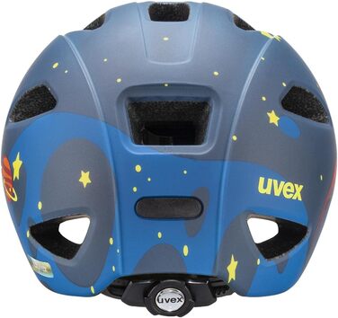 Дитячий велосипедний шолом uvex oyo style, легкий, з LED підсвіткою, індивідуальне регулювання розміру, deep space matt, 50-54 см