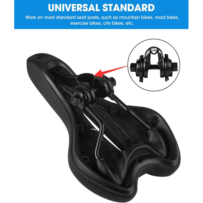 Гелевий велосипедний сідло MSDADA, унісекс, водонепроникний, блакитний