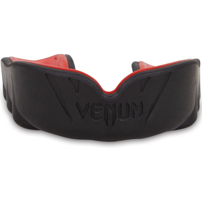 Захист для бойових мистецтв Venum Adult Deep Guard - Чорний/Червоний, Розмір L (з захистом для зубів)