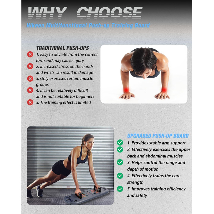 Фітнес-набір 27 в 1 BOOSTEADY: дошка для віджимань, ручки-опори, еспандери, ролик для преса та стійка для пілатесу