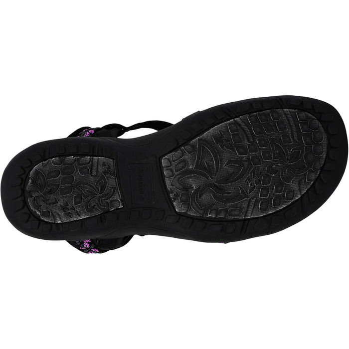 Жіночі сандалії Skechers Reggae Slim-Vacay, 41 EU, чорно-рожеві