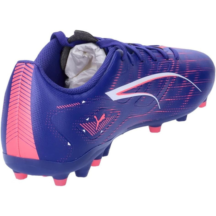 Кросівки футбольні PUMA Ultra 5 Play Mg для гри на твердих поверхнях, 43 EU, Lapis Lazuli/Puma White/Sunset Glow