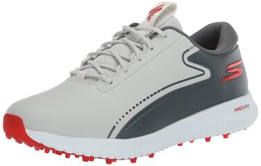 Гольф-взуття Skechers Max Fairway 3 Arch Fit для чоловіків без шипів, сірий, 40 EU