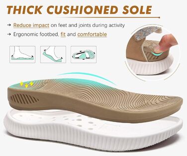 Зручні ортопедичні сандалії для трекінгу KuaiLu для жінок. Легкі сандалії для піших прогулянок та активного відпочинку. Розмір 36 EU, колір N Beige.