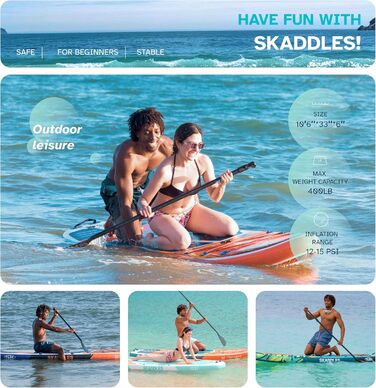 Надувний SUP (Stand-Up Paddle Board) для дорослих та підлітків з антиковзким покриттям – повний комплект. Ідеально для риболовлі, йоги, фітнесу та сімейного відпочинку. Дизайн під дерево, м'ятний колір.