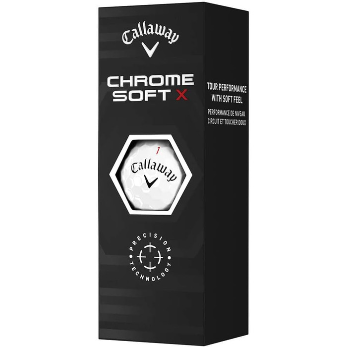 Гольф-м'ячі Callaway Chrome Soft X, унісекс, для дорослих