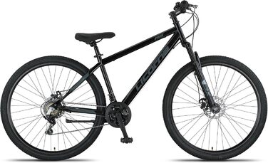 Гірський велосипед Licorne Bike Thunder Premium для дорослих та дітей, 27.5 дюймів, дискові гальма, чорний
