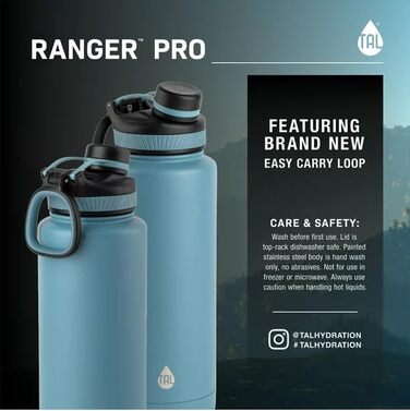 Термобутилка Ranger Pro, подвійні стінки, ізольована, нержавіюча сталь, 1,2 л, м'ятна