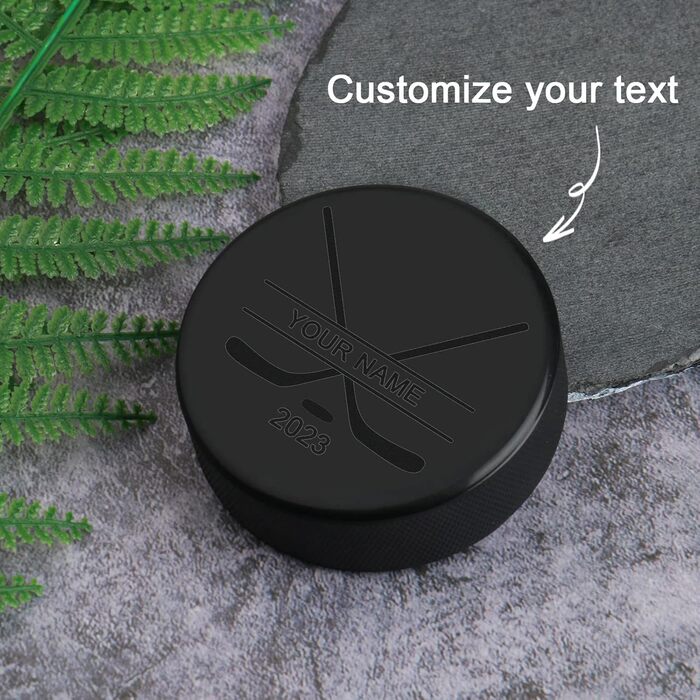 Персоналізована хокейна шайба з гравіюванням імені
