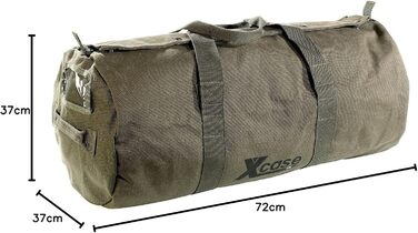 Дорожня спортивна сумка Xcase з канвасу, 70 л, з ручкою та плечовим ременем