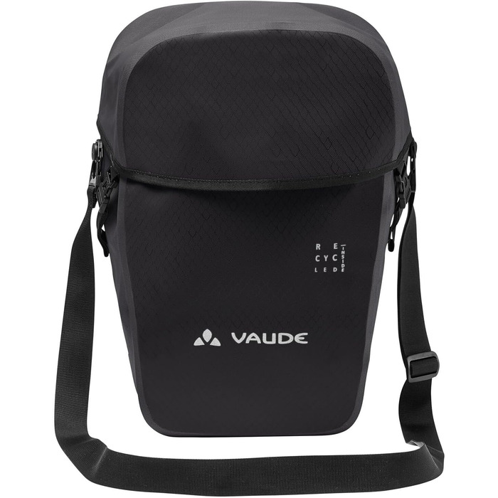 Велосумка Vaude Aqua Back Pro Single 24 л, водонепроникна, задня на багажник, чорна, Німеччина