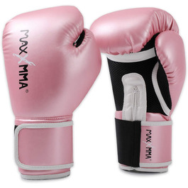 Боксерські рукавички MaxxMMA Pro Style для чоловіків та жінок, 10oz, рожеві