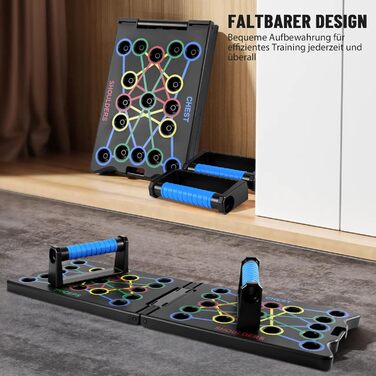 Дошка для віджимань Push-Up Board 24 в 1: багатофункціональний тренажер для дому, фітнес-обладнання для силових тренувань, фітнес-стійка для всього тіла