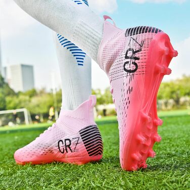 Футбольні черевики для чоловіків та жінок, зала, юніорські, тренувальні, унісекс, рожеві, 37 EU