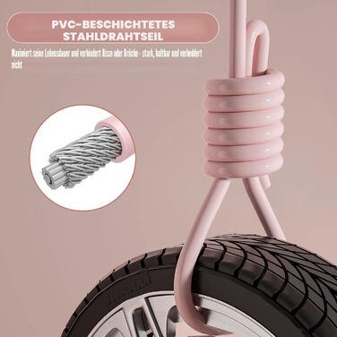 Стрибкова скакалка Speed Jump для фітнесу: регульована довжина, алюмінієві та силіконові ручки, ідеальна для тренувань, боксу, дому та спортзалу (Рожева)